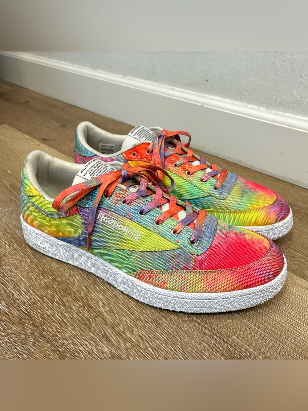 Reebok Club C 85 Pride Sneakers From The 2020 "All Types of Love" Mens Shoes 14